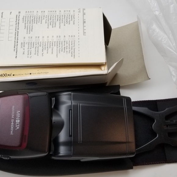Rare Vintage Brand New Unused Konica Minolta Maxxum 5400XI Shoe Mount FlashKon